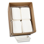 Pressware Classic Stoneware Dual-Ovenable Paperboard Tray, 45 oz, 9.97 x 7.47 x 1.5, White with Brown Specks, 250/Carton