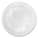 PET Lids, Flat Lid, Fits 32 oz Cold Cups, Plastic, Clear, 600/Carton
