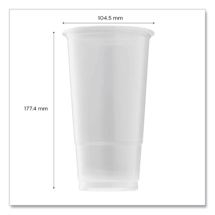 PolyPro (PP) Cups, 32 oz, Plastic, Translucent, 600/Carton