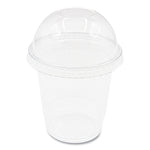 PET Lids, Dome Lid, Fits 8 oz to 10 oz Cold Cups, Plastic, Clear, 1,000/Carton