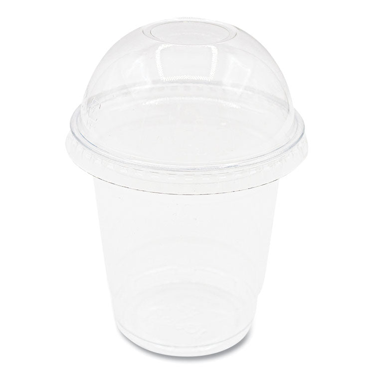 PET Lids, Dome Lid, Fits 8 oz to 10 oz Cold Cups, Plastic, Clear, 1,000/Carton