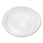 PET Lids, Flat Lid, Fits 12 oz to 22 oz Cold Cups, Plastic, Clear, 1,000/Carton