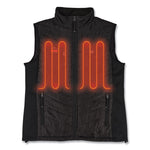 N-Ferno 6495 Rechargeable Heated Vest with Battery Power Bank, Fleece/Polyester, 2X-Large, Black