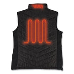 N-Ferno 6495 Rechargeable Heated Vest with Battery Power Bank, Fleece/Polyester, 3X-Large, Black
