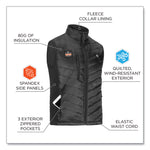 N-Ferno 6495 Rechargeable Heated Vest with Battery Power Bank, Fleece/Polyester, 3X-Large, Black