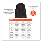 N-Ferno 6495 Rechargeable Heated Vest with Battery Power Bank, Fleece/Polyester, 3X-Large, Black