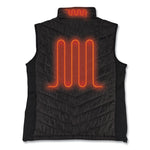 N-Ferno 6495 Rechargeable Heated Vest with Battery Power Bank, Fleece/Polyester, 4X-Large, Black