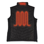 N-Ferno 6495 Rechargeable Heated Vest with Batter Power Bank, Fleece/Polyester, Small, Black