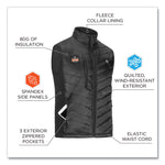 N-Ferno 6495 Rechargeable Heated Vest with Battery Power Bank, Fleece/Polyester, 2X-Large, Black