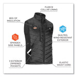 N-Ferno 6495 Rechargeable Heated Vest with Batter Power Bank, Fleece/Polyester, Medium, Black