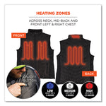 N-Ferno 6495 Rechargeable Heated Vest with Battery Power Bank, Fleece/Polyester, 4X-Large, Black