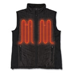 N-Ferno 6495 Rechargeable Heated Vest with Battery Power Bank, Fleece/Polyester, 4X-Large, Black