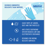 Kimwipes Delicate Task Wipers, 1-Ply, 4.4 x 8.4, Unscented, White, 280/Box, 30 Boxes/Carton