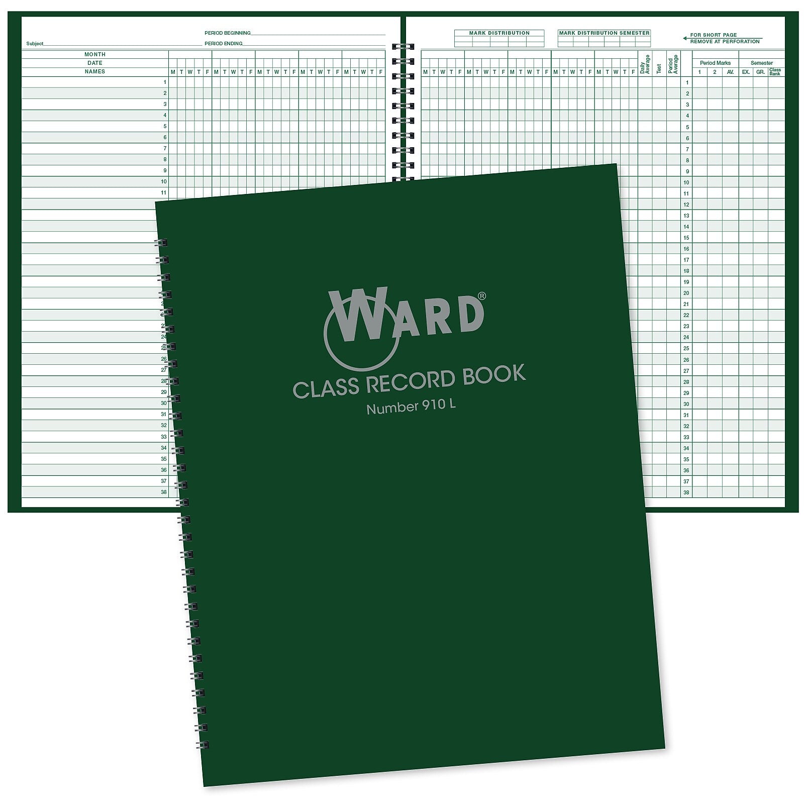 Ward Undated Record Book, 8.5" x 11", 50/Pack (WRD-910L-CP)