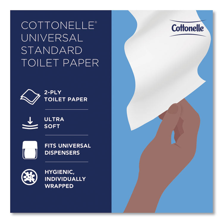 2-Ply Bathroom Tissue for Business, Septic Safe, White, 451 Sheets/Roll, 60 Rolls/Carton