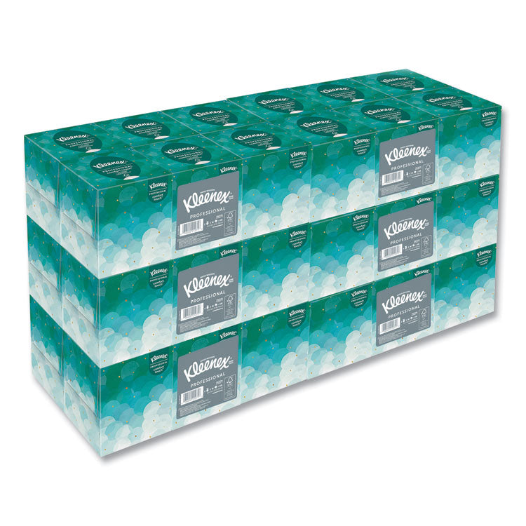 Boutique White Facial Tissue for Business, Pop-Up Box, 2-Ply, 95 Sheets/Box, 6 Boxes/Pack, 6 Packs/Carton
