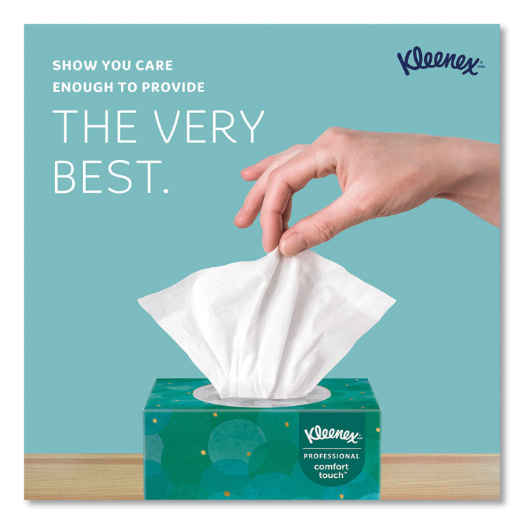 Boutique White Facial Tissue for Business, Pop-Up Box, 2-Ply, 95 Sheets/Box, 6 Boxes/Pack, 6 Packs/Carton