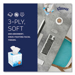 Boutique Anti-Viral Facial Tissue, 3-Ply, White, Pop-Up Box, 60 Sheets/box, 3 Boxes/pack, 4 Packs/carton