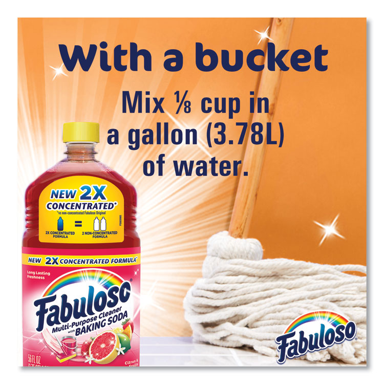 Multi-Use Cleaner, Citrus Scent, 56 oz Bottle, 6/Carton