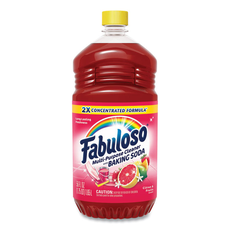 Multi-Use Cleaner, Citrus Scent, 56 oz Bottle, 6/Carton