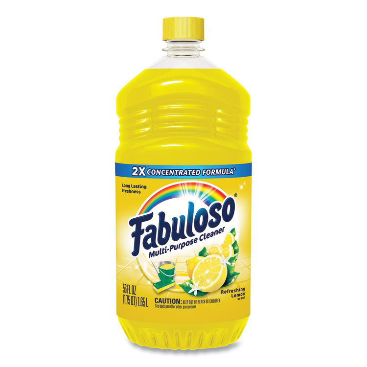 Multi-Use Cleaner, Refreshing Lemon Scent, 56 oz Bottle, 6/Carton