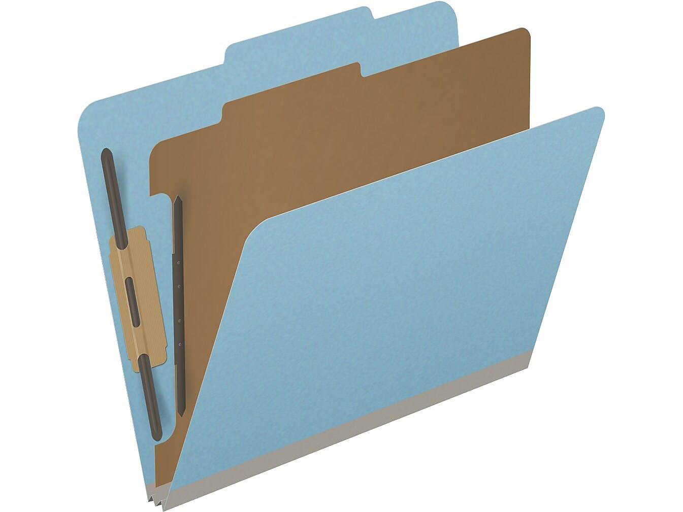 Medical Arts Press Pressboard Classification Folder, 1 Divider, 2" Expansion, Letter Size, Blue, 10/Box (DV-T42-14-3BLU)