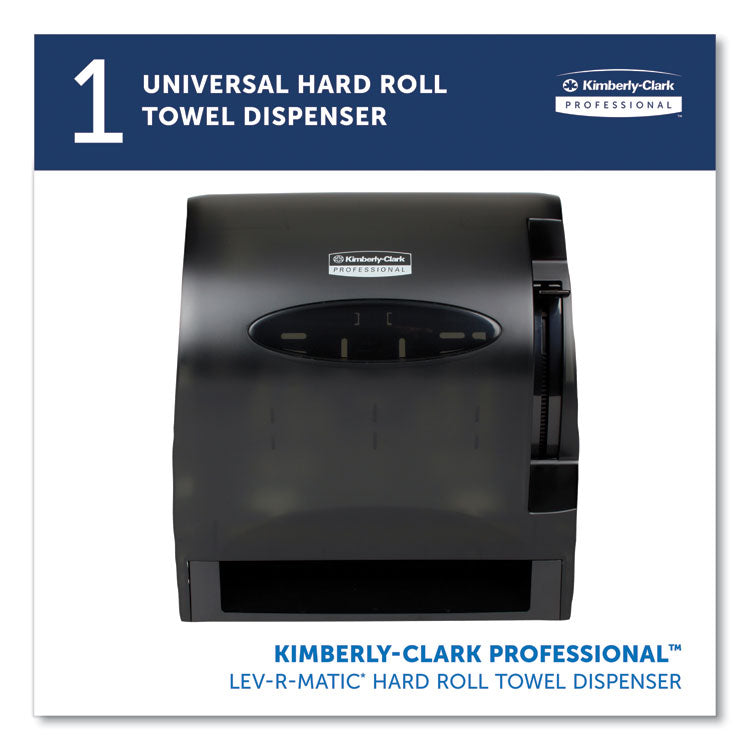 Lev-R-Matic Roll Towel Dispenser, 13.3 X 9.8 X 13.5, Smoke