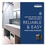 Lev-R-Matic Roll Towel Dispenser, 13.3 X 9.8 X 13.5, Smoke