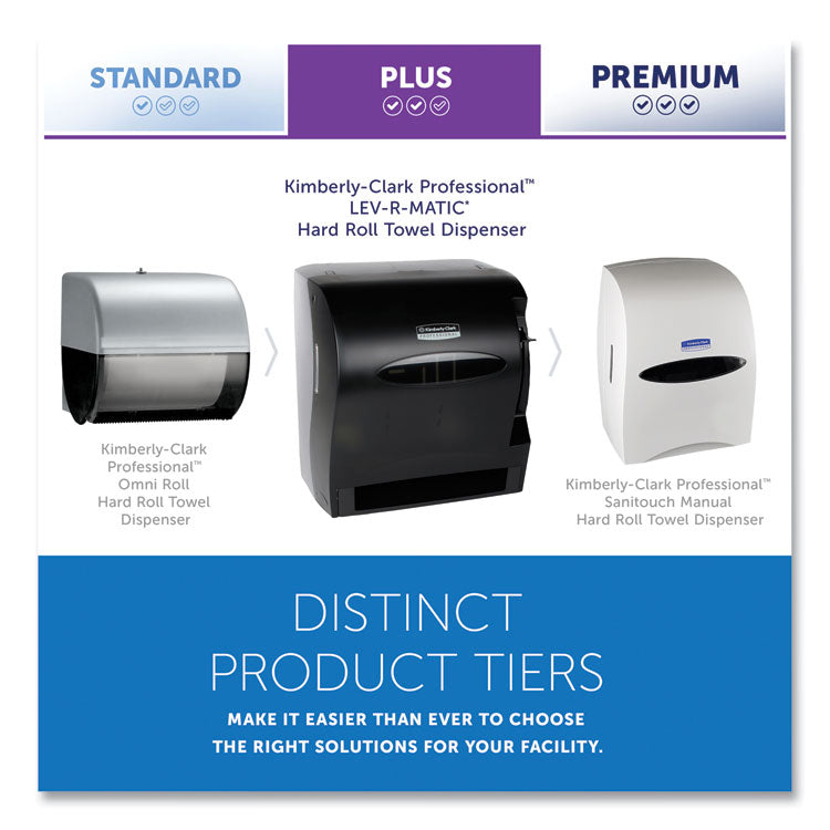 Lev-R-Matic Roll Towel Dispenser, 13.3 X 9.8 X 13.5, Smoke