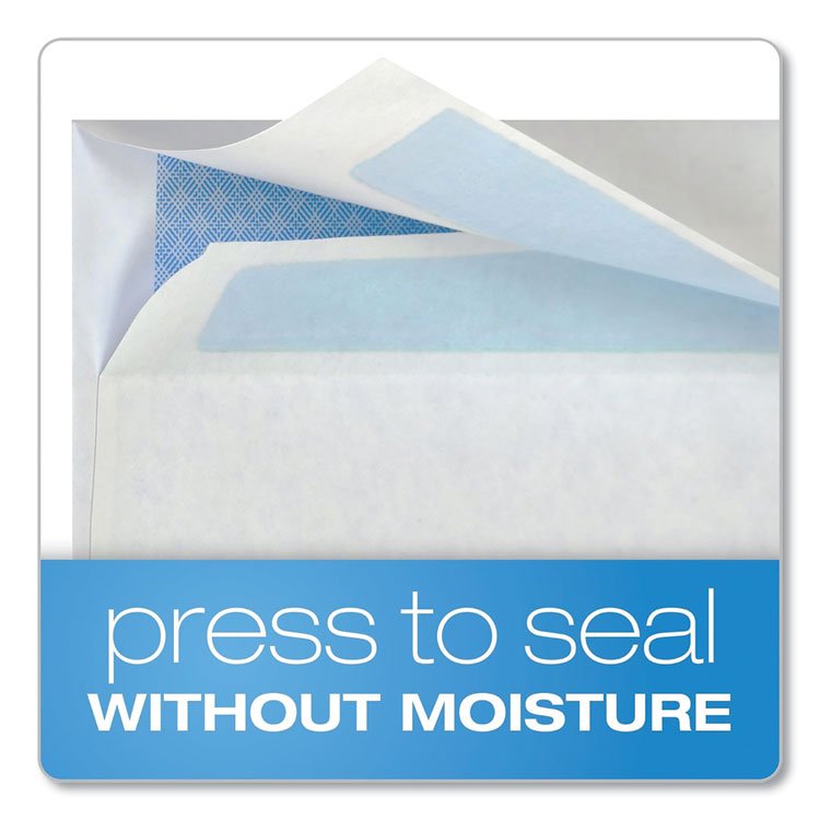 Double Window Redi-Seal Security-Tinted Envelope, #10, Commercial Flap, Redi-Seal Adhesive Closure, 4.13 x 9.5, White, 500/BX