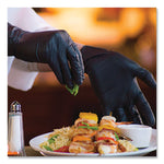 X3 by AMMEX Industrial Nitrile Gloves, Powder-Free, 3 mil, X-Large, Black, 100/Box, 10 Boxes/Carton