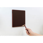 VersaTiles Memo Board, 8.25" x 8.25", Black Surface, Red Plastic Frame