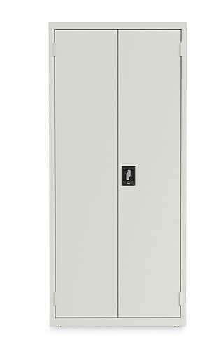 OIF 66"H Steel Storage Cabinet with 3 Shelves, Light Gray (CM6615LG)