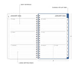 Planning Calendar BS Savoy Cool PP 5x8 RY26 Wkly/Mthly Safety Wirebound -