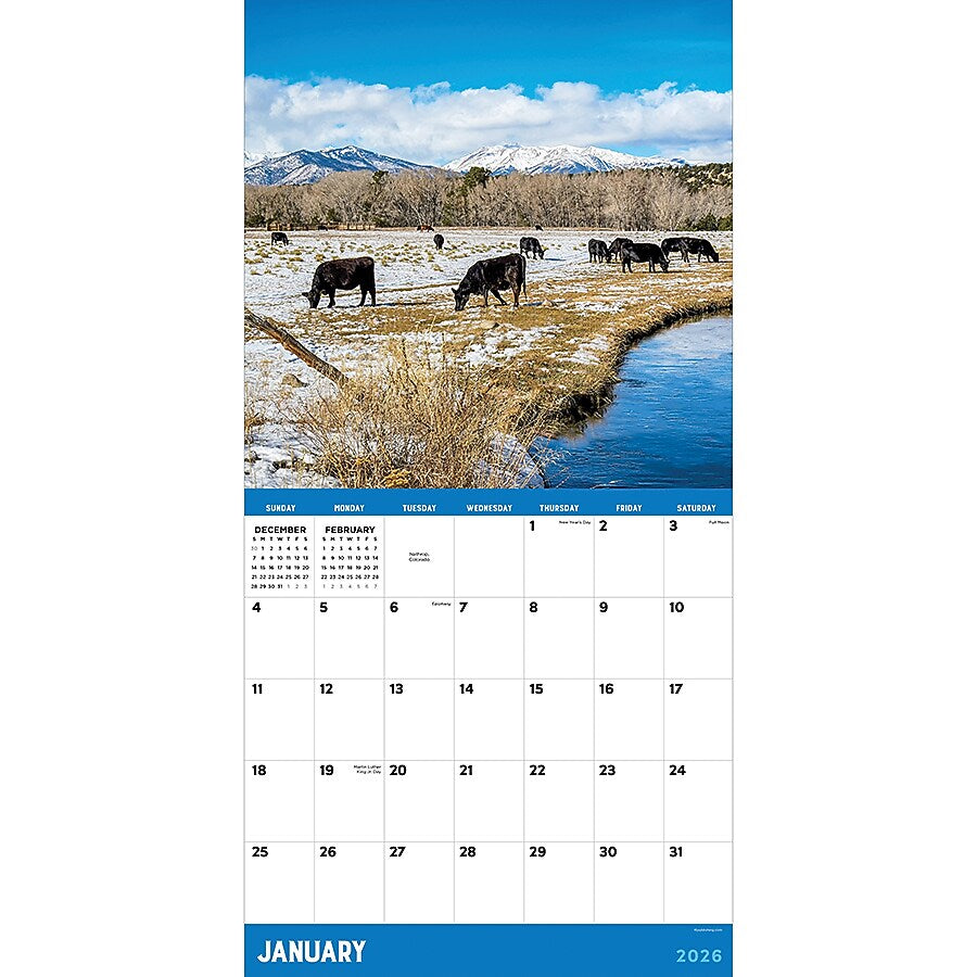 2026 TF Publishing Ranch Life 12" x 12" Monthly Wall Calendar (26-1042)