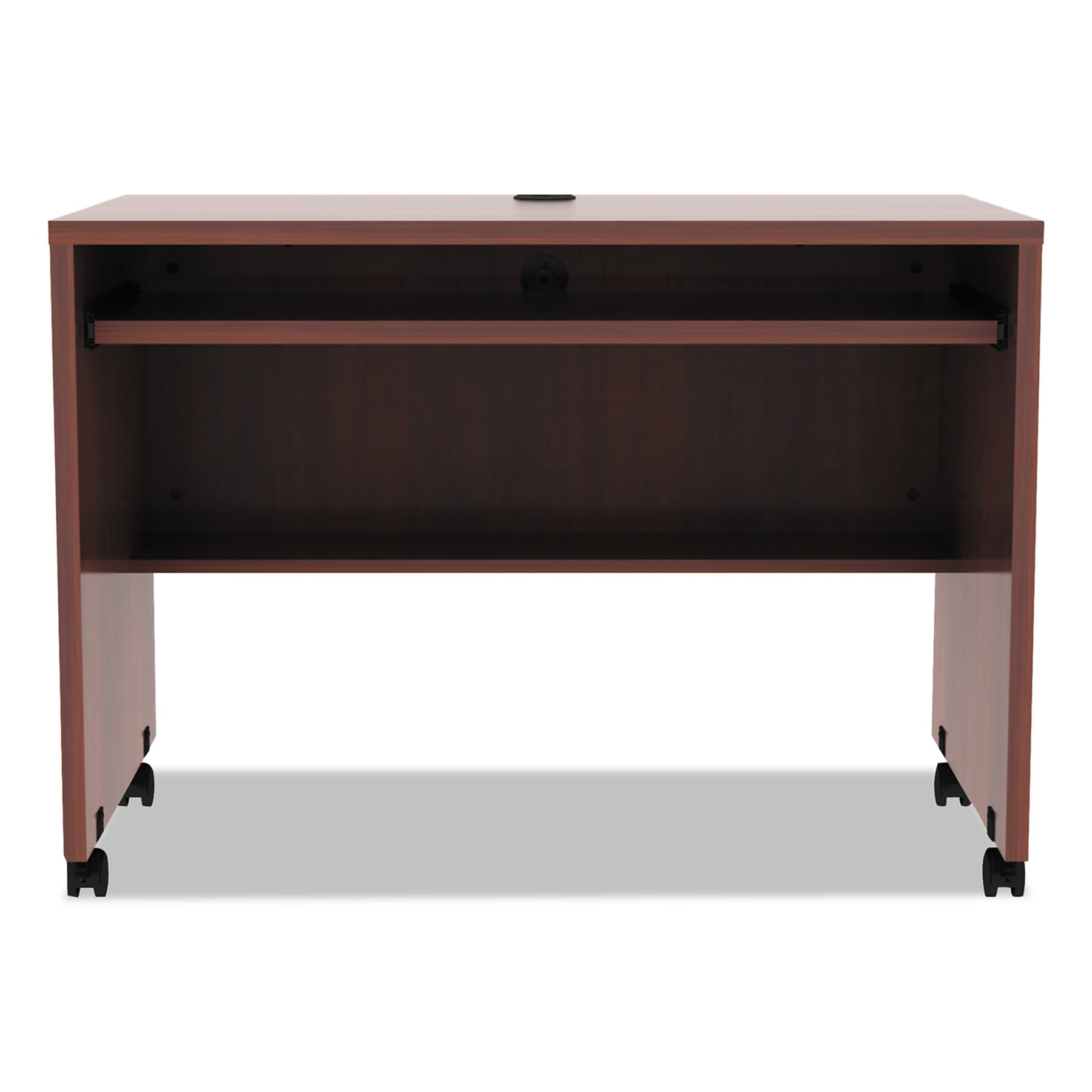 Alera Valencia Series Mobile Workstation Desk, Medium Cherry (ALEVA204224MC)