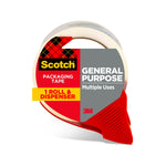Scotch Packing Tape with Dispenser, 1.88" x 54.6 yds., Clear (3350-RD-36GC)