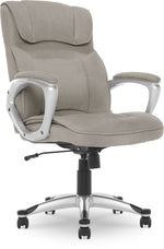 Serta Cyrus Ergonomic Fabric Swivel Executive Chair, Glacial Gray (47910)