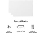 Cricut Joy Xtra Smart Label Die Cutting Permanent Writable Vinyl, White, 3 Sheets/Pack (2010336)
