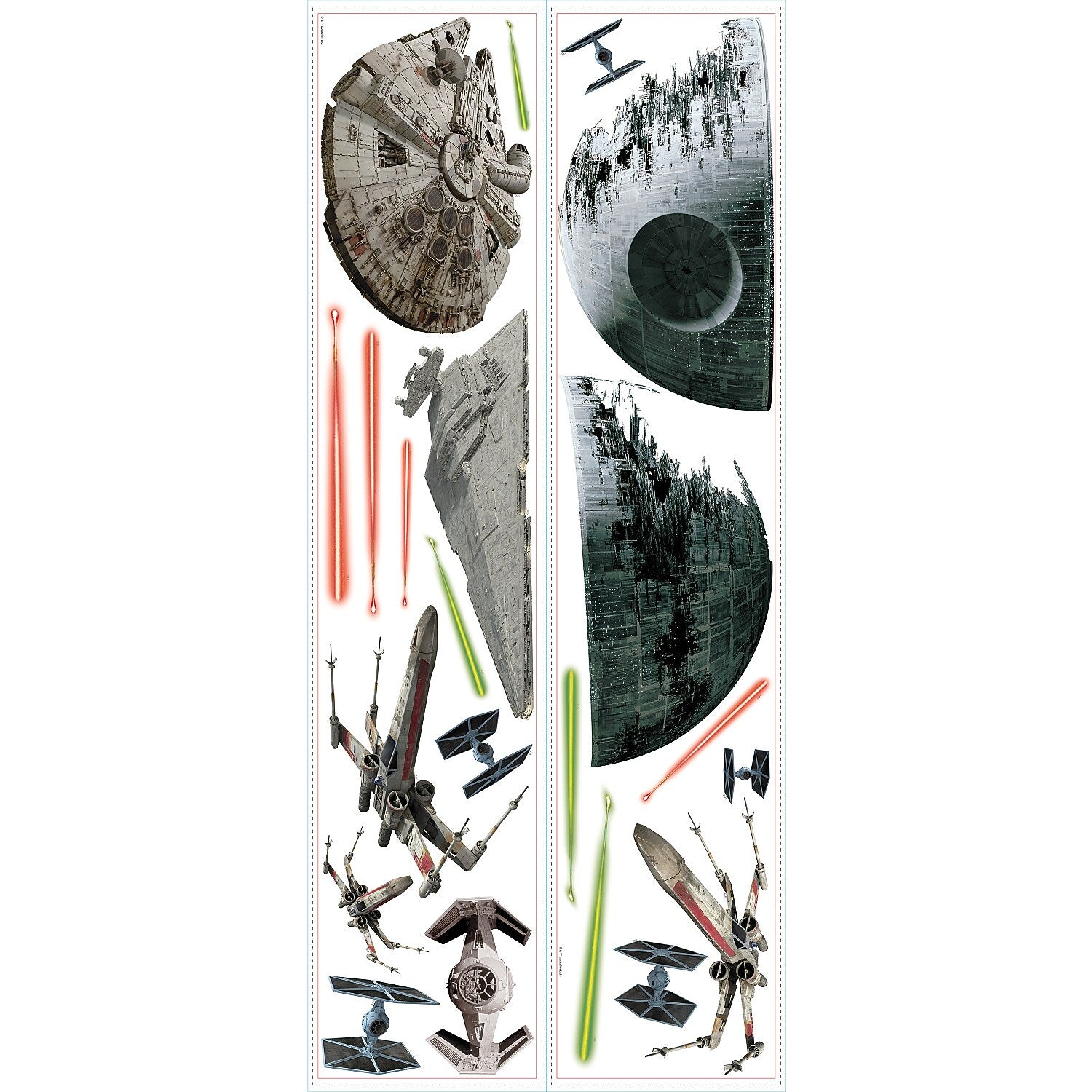 York Wallcoverings Star Wars Classic Spaceships Contemporary Decals, Music, Movies & TV (RMK3012SCS)