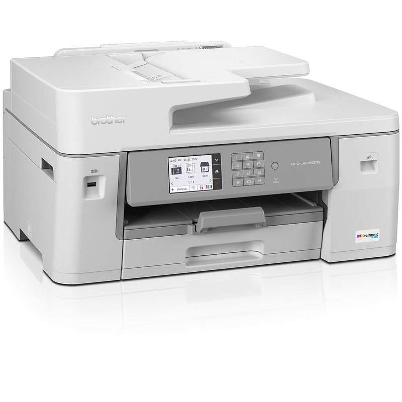 Brother INKvestment Tank MFC-J6555DW Wireless Color Inkjet Printer, All-In-One Supertank, Print, Scan, Copy, Fax