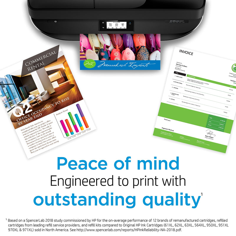 HP 61 Black/Tri-Color Standard Yield Ink Cartridge, 2/Pack (CR259FN#140)