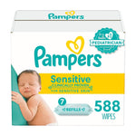 Pampers Sensitive Baby Wipes, Perfume Free, 7 Flip-Top Packs, 588 Total Wipes (75461)