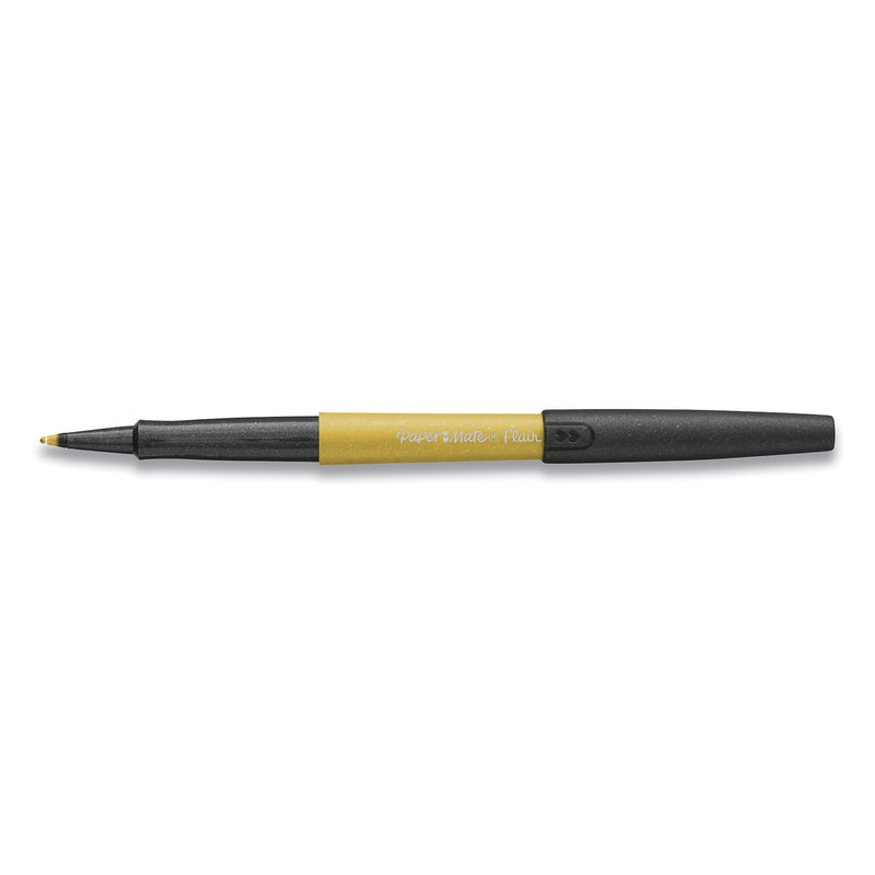 Paper Mate Flair Metallic Felt Tip Pens, Medium Point, 0.7mm, Assorted Ink, 16/Pack  (SAN2129448)