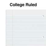 Staples 1-Subject Notebooks, 8" x 10.5", College Ruled, 70 Sheets, Assorted Colors, 6/Pack (ST58376C)
