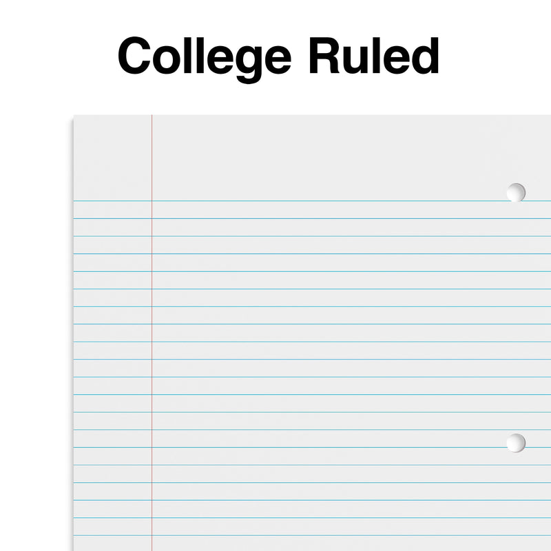 Staples 1-Subject Notebooks, 8" x 10.5", College Ruled, 70 Sheets, Assorted Colors, 6/Pack (ST58376C)