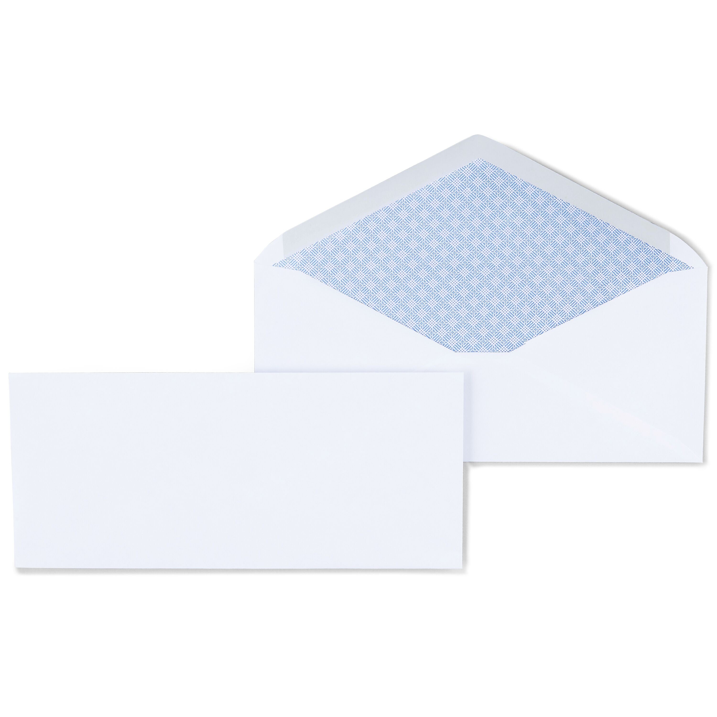 Staples Security Tinted #10 Business Envelopes, 4 1/8" x 9 1/2", White, 500/Box (ST50302-CC)
