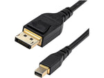 StarTech 3.3' 8K Mini DisplayPort to DisplayPort 1.4 Cable, Male to Male, Black (DP14MDPMM1MB)