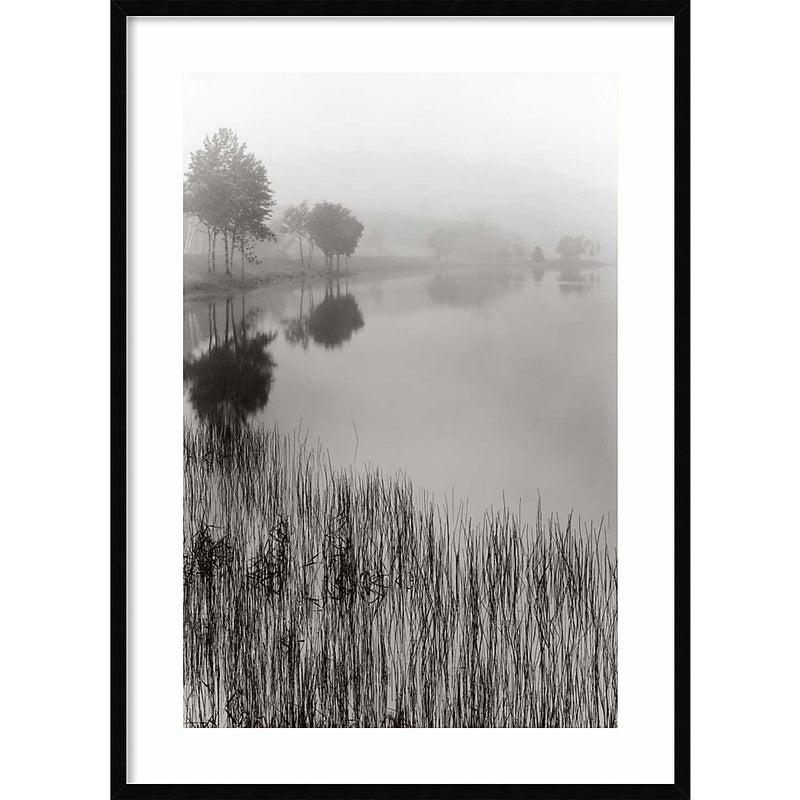 Amanti Art Lakeside Mist by Monte Nagler Wood Framed Wall Art Print, 30" x 41" (A42675533715)