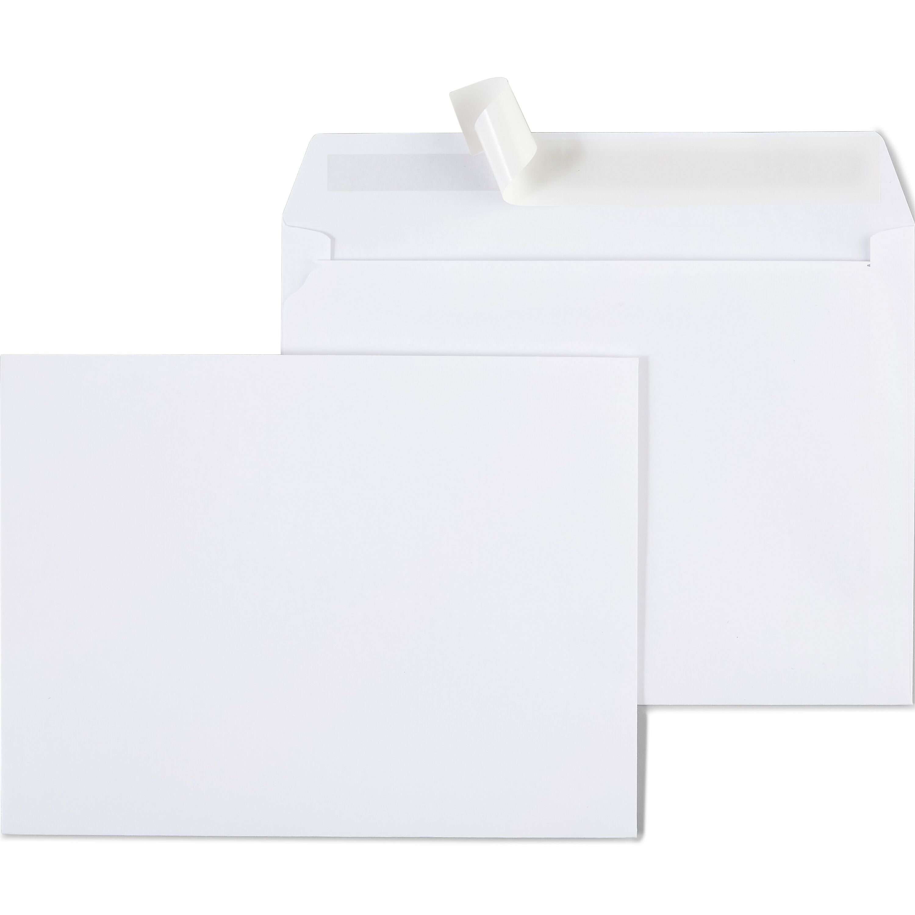 Staples EasyClose Booklet Envelopes, 12"L x 9"H, White, 100/Box (SPL570227)